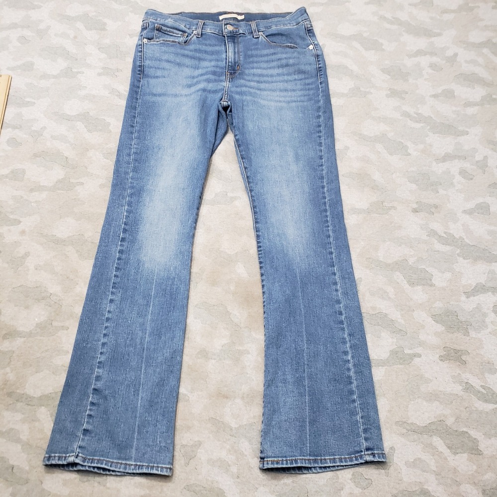 Levi's Jeans Womens 12 Blue Classic Bootcut Denim Medium Wash Stretch